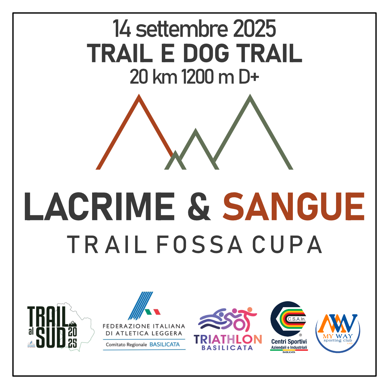 LACRIME E SANGUE TRAIL e DOG TRAIL